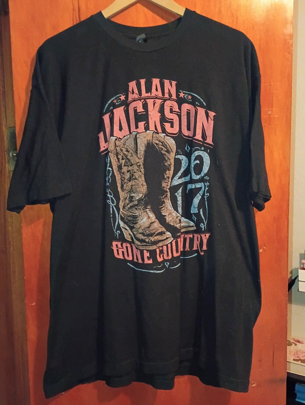 Alan Jackson 2017 Tour Size XXL Black Graphic Tee